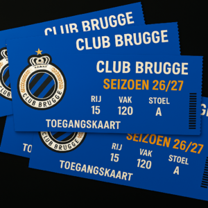 4 kaarten Club Brugge in het seizoen 26/27