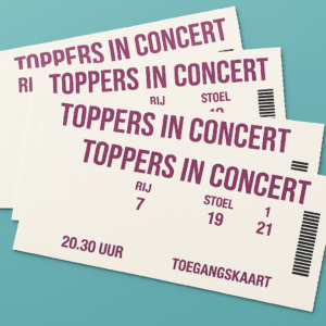 4 kaarten voor Toppers in Concert zaterdag 20 juni 2026
